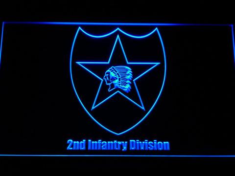 US Army 2nd Infantry Division LED Neon Sign
